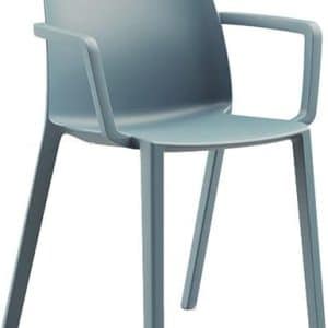 Habitat Armstoel- kunststof school- / kantine stoel met armleggers - PMS Projectinrichting