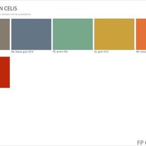 Verschillende kleuren waarin de studentenstoel van FP Collection besteld kan worden