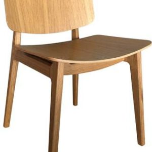 Freya MO4711 Wood - Houten stoel, frame eiken of beuken, zitting en rug eiken of beuken fineer - PMS Projectinrichting