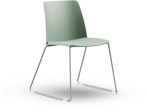 Grazie SL - Kunststof stoel met sledeframe in de kleur van de zitschaal - PMS Projectinrichting
