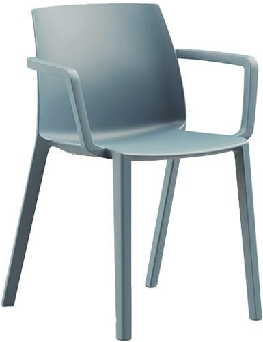 Habitat Armstoel- kunststof school- / kantine stoel met armleggers - PMS Projectinrichting