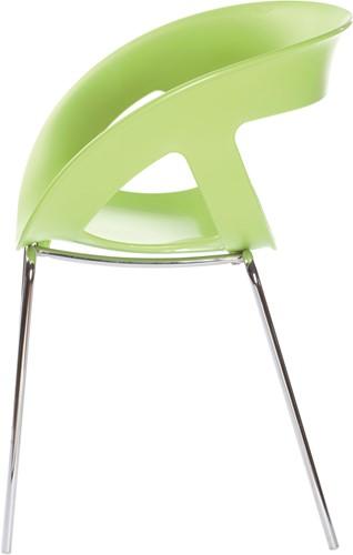 Hammer - Stoel met een kunststof zitschaal en een metalen frame - PMS Projectinrichting