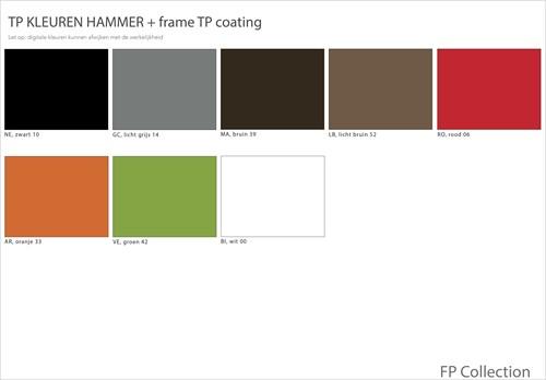 Hammer - Stoel met een kunststof zitschaal en een metalen frame - PMS Projectinrichting