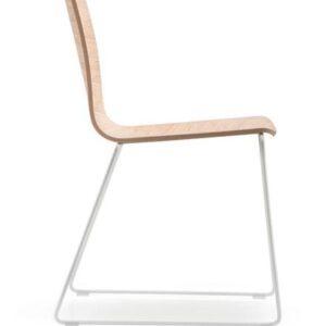 Inga 5619 - houten stoel met sledeframe - PMS Projectinrichting