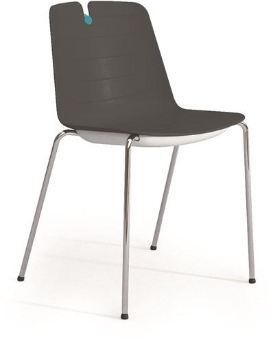 Iris - kunststof school / kantine stoel - PMS Projectinrichting