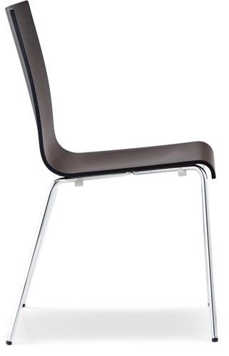 Kuadra 1331 - stoel met houten zitting - PMS Projectinrichting