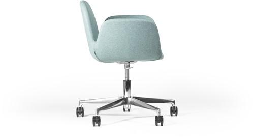 Lady-K 3602/2 - gestoffeerde verrijdbare bureaustoel in hoogte verstelbaar - PMS Projectinrichting