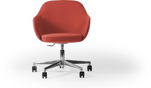 Laila 2200/2 - gestoffeerde verrijdbare bureaustoel in hoogte verstelbaar - PMS Projectinrichting