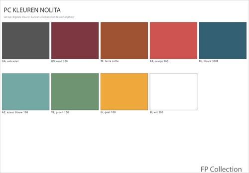 Kleuren van de Nolita 3651 stalen terrasstoel of kantine stoel van Pedrali