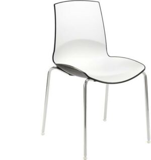 Now - kunststof duo kleur school- / kantine stoel - PMS Projectinrichting