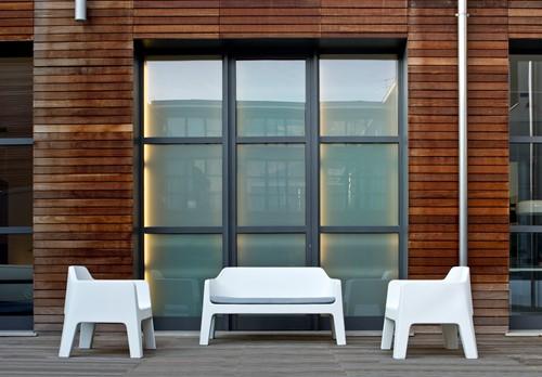Plus Air 631 - kunststof lounge stoel voor buiten/ terrassen - PMS Projectinrichting