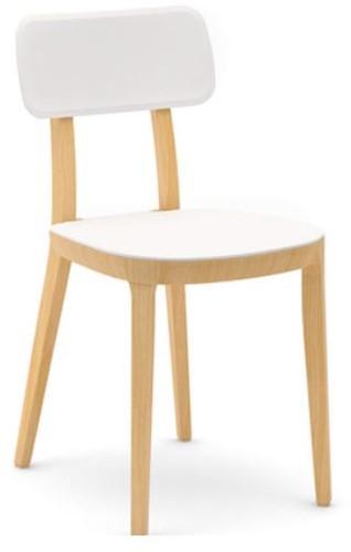 Porta Venezia - houten keuken / school stoel met kunststof zitting en rug - PMS Projectinrichting