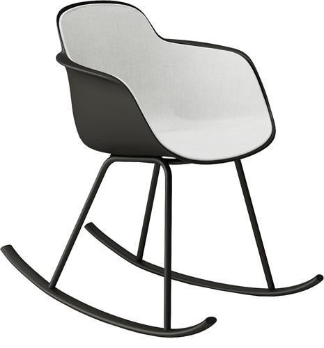 Sicla front schommelstoel - stalen frame, kunstsof kuip, binnenzijde volledig gestoffeerd - PMS Projectinrichting
