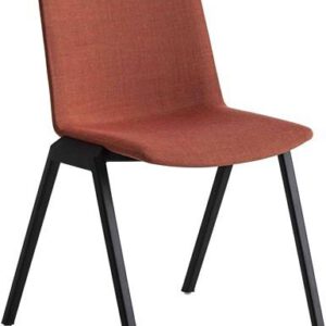 Vertica Full - stevige verticaal stapelbare gestoffeerde kunststof stoel - PMS Projectinrichting