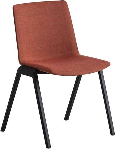 Vertica Full - stevige verticaal stapelbare gestoffeerde kunststof stoel - PMS Projectinrichting