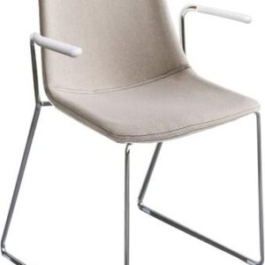 Vigo SL Full Armstoel - comfortabele sledestoel met volledig gestoffeerde zitschaal en armleggers - PMS Projectinrichting