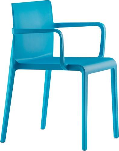 Volt 675 - geheel kunststof kantine / outdoor stoel met doorlopende armleggers - PMS Projectinrichting