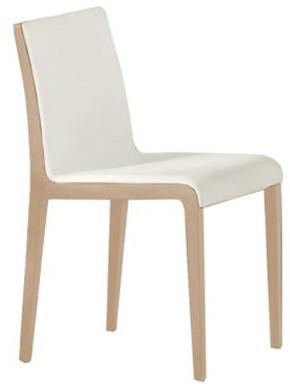 Young 423 - houten design stoel met gestoffeerde voorzijde - PMS Projectinrichting