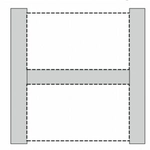 Akoestiek H-opstelling (hoogte 160 cm) - bureau ombouw/akoestische scheidingswand - PMS Projectinrichting