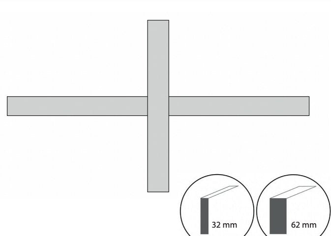 Akoestiek X-opstelling (hoogte 120 cm) - bureau ombouw/akoestisch scheidingswand - PMS Projectinrichting