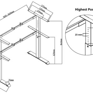 Flexframe - Verstelbaar frame 62-84 cm - PMS Projectinrichting