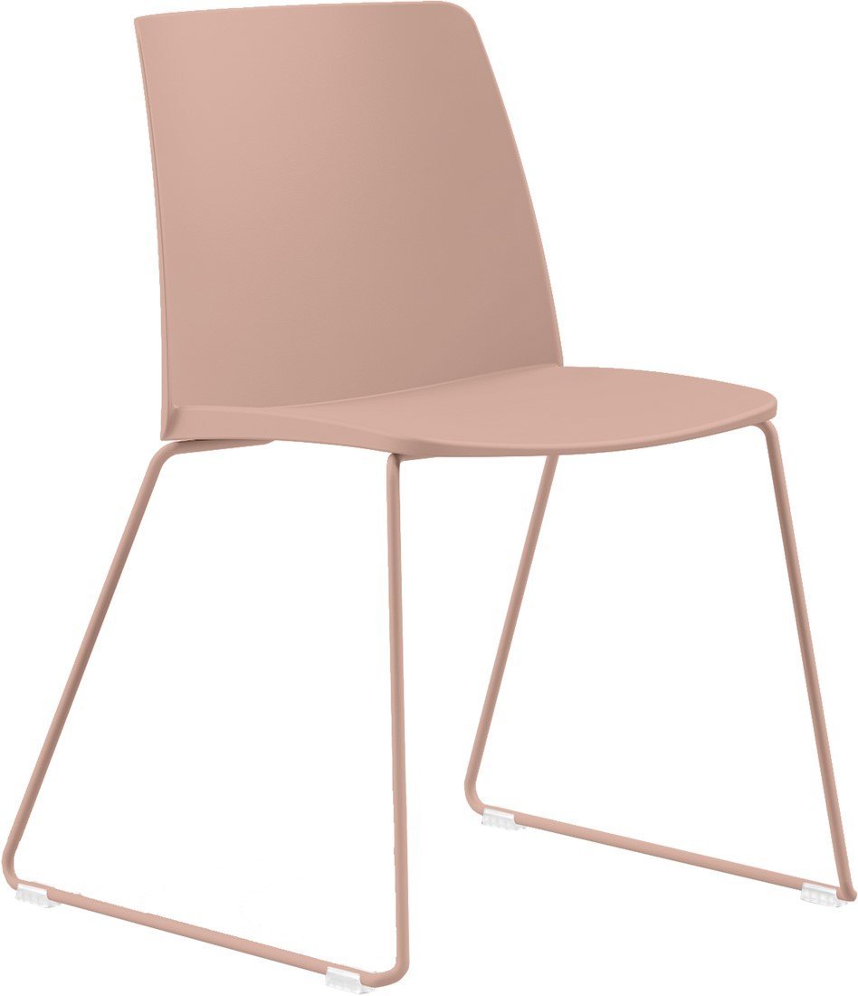 GRAZIE SL - Kunststof stoel met sledeframe in de kleur van de zitschaal - PMS Projectinrichting