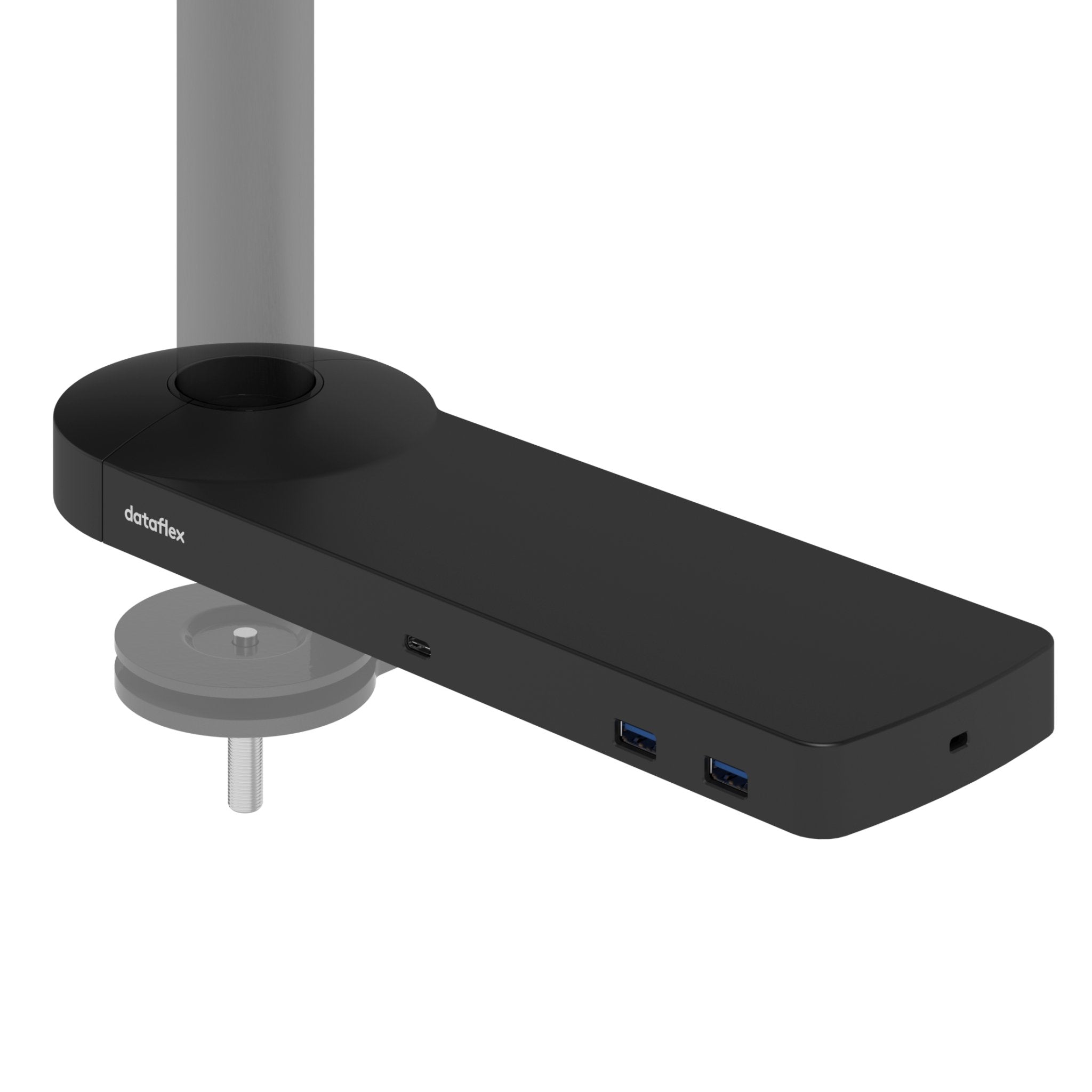 Gemonteerde zwarte USB-C docking station EUR uit de Viewlite collectie van Dataflex