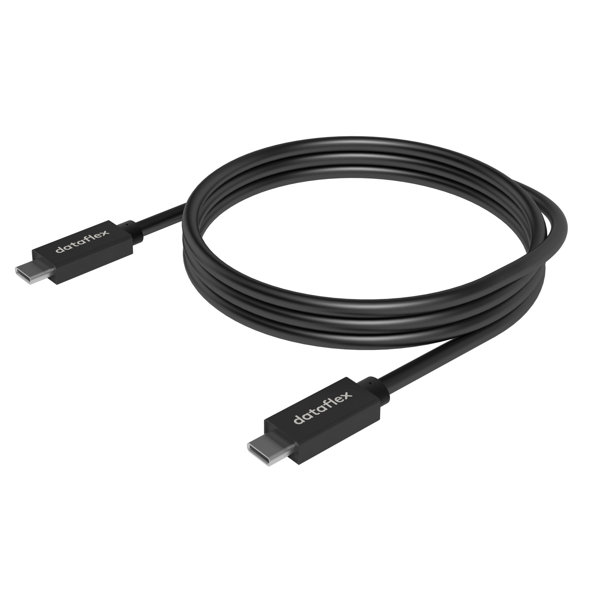 Zwarte USB-C kabel uit de Viewlite collectie van Dataflex