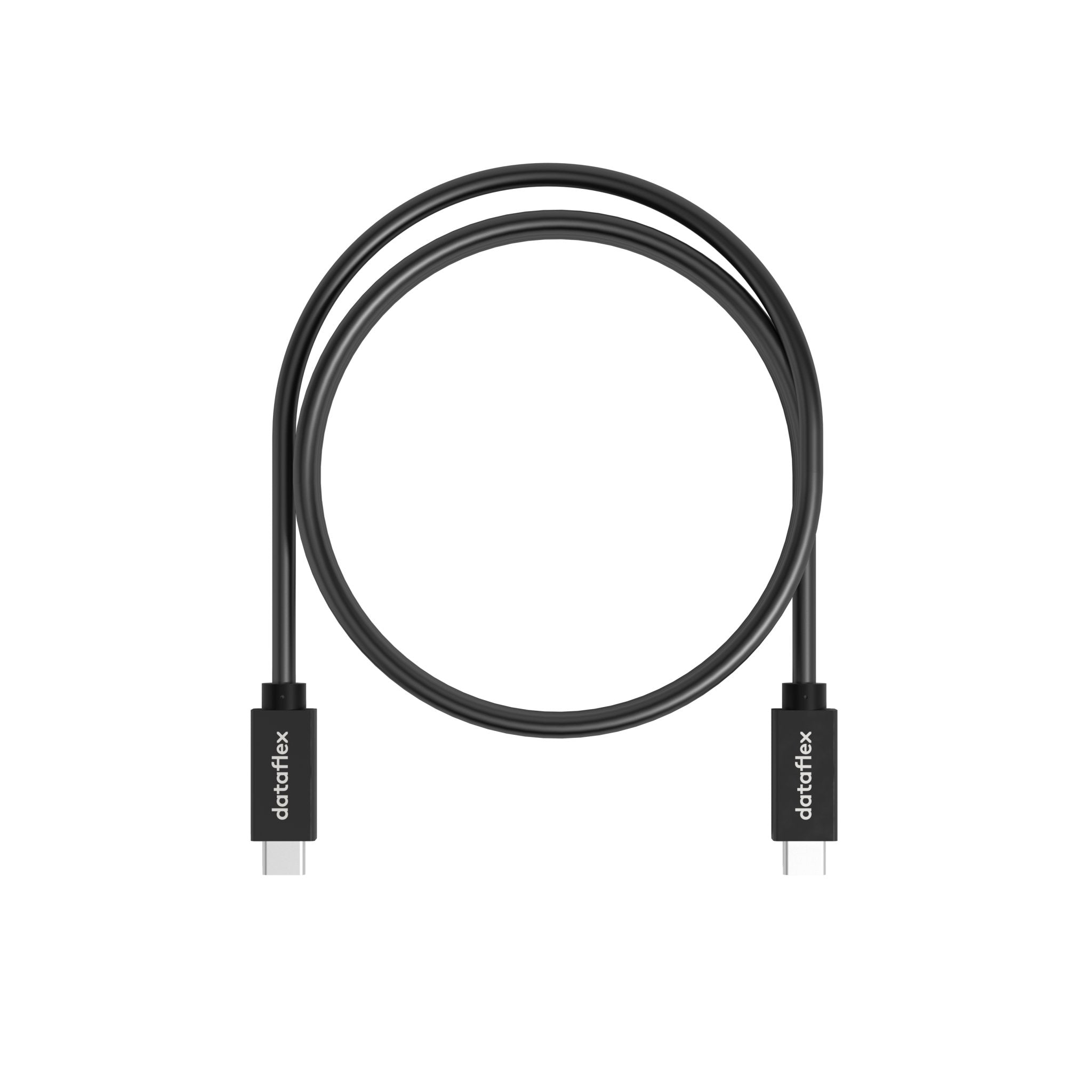 Zwarte USB-C kabel uit de Viewlite collectie van Dataflex
