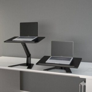 M Laptop workstation zwart - PMS Projectinrichting